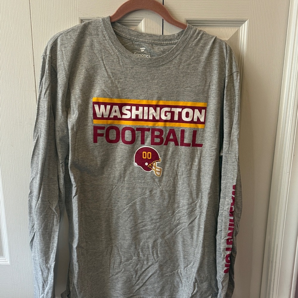 Fanatics Gray Washington Football Long Sleeve Shirt